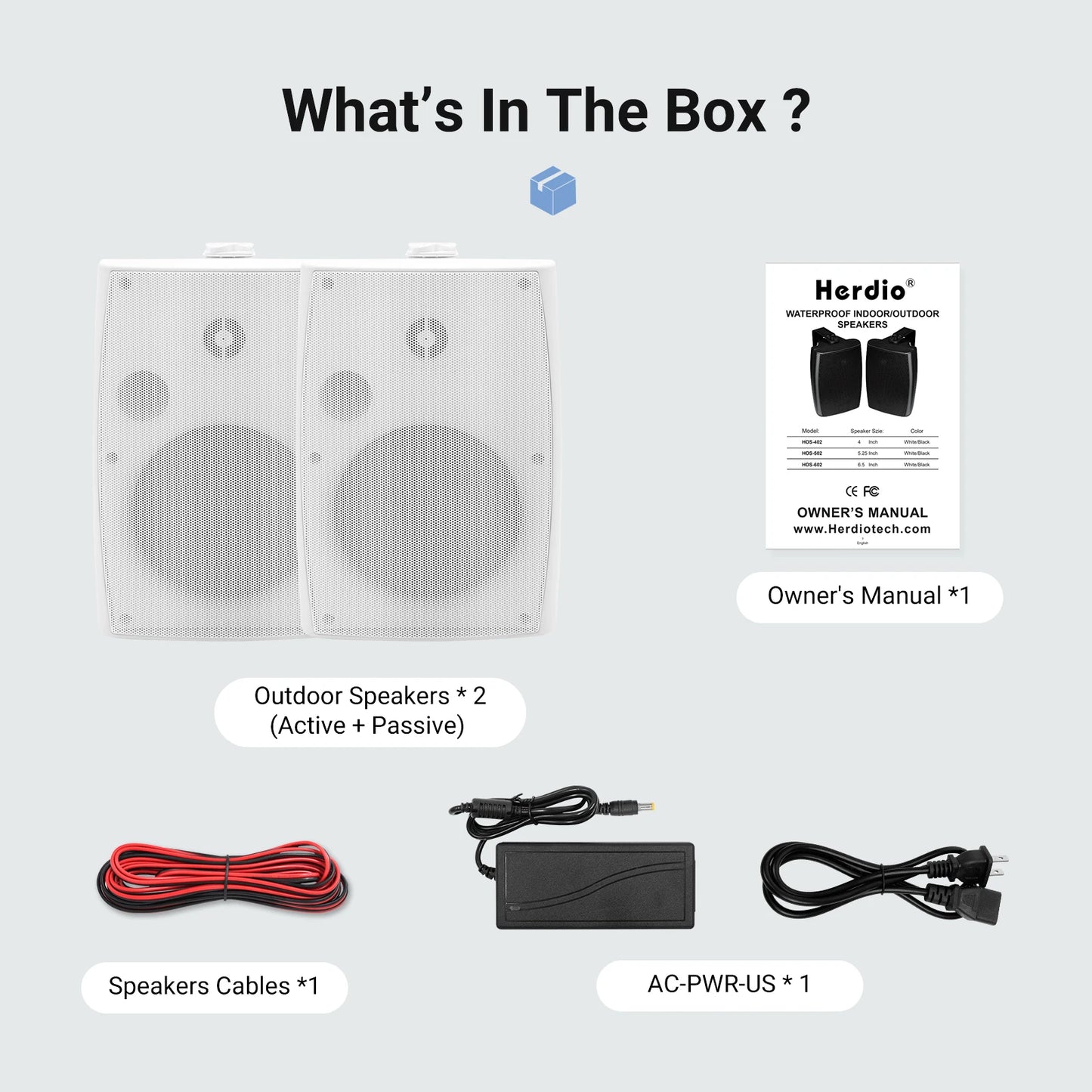 Herdio 5.25'' Wall Mount Bluetooth Speakers
