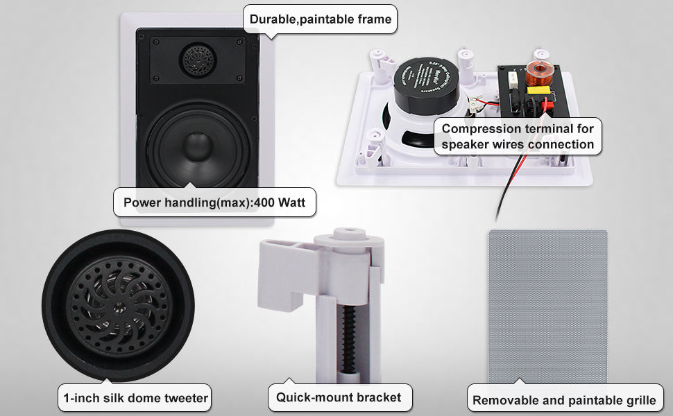 5.25 Inch Bluetooth Speaker for Home Theater