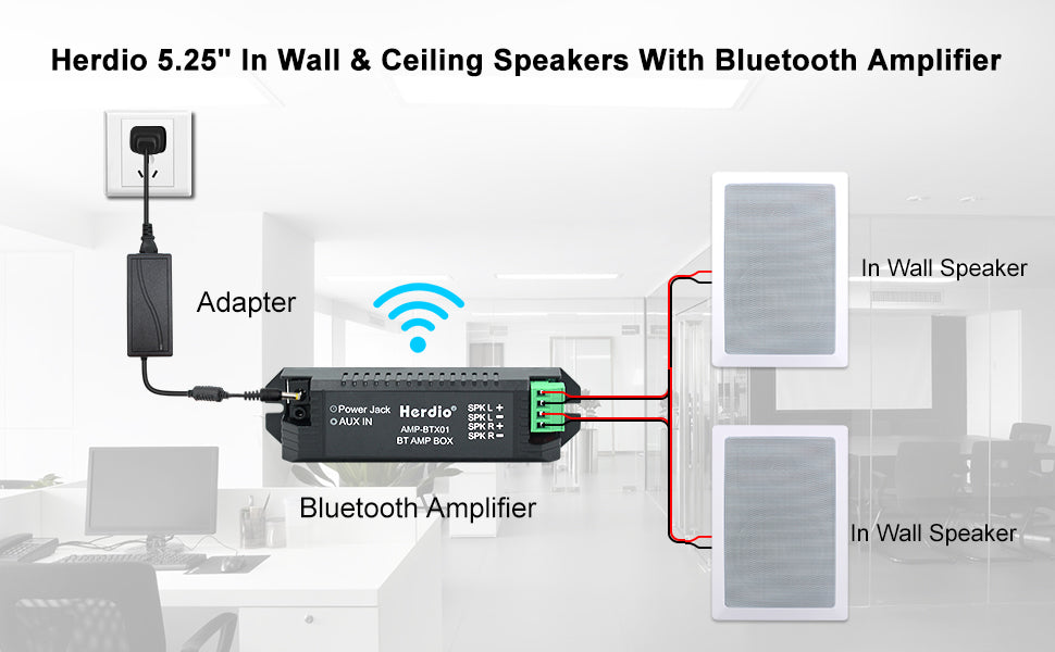5.25 Inch Bluetooth Speaker for Home Theater