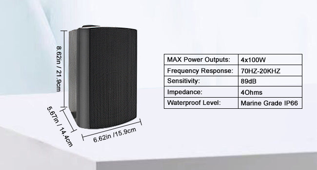 Herdio Passive All Weather Outdoor Speakers